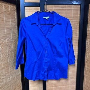 Dana Buchman Cobalt Blue Button-Down Shirt